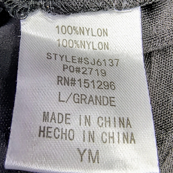 The Sang Black High-Waisted Shimmery Floral  Lace Whimsigoth Sexy Booty Shorts L - Picture 4 of 10